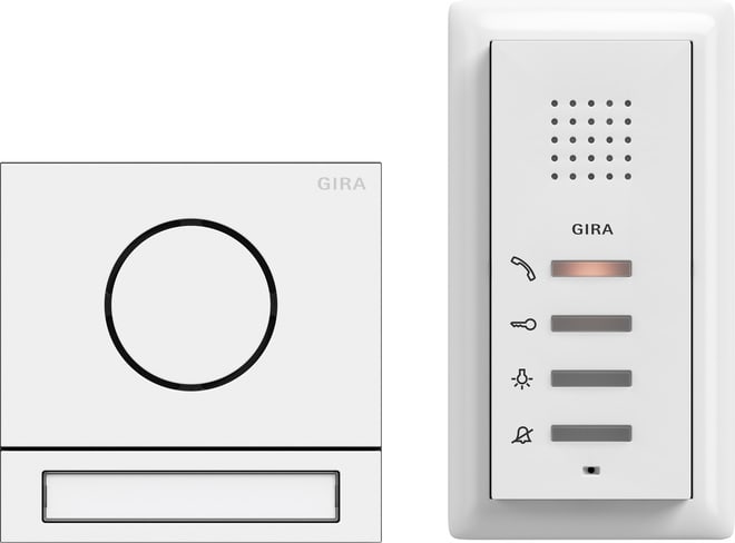 GIRA - EFH-Paket Audio System 106 Verkehrsweiß(lack.)