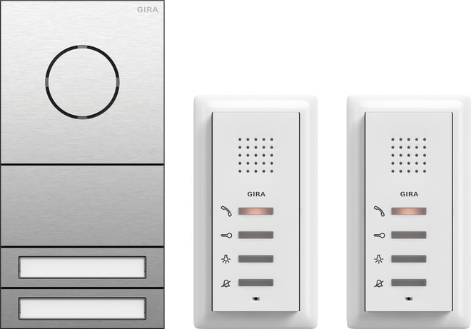 GIRA - ZFH-Paket Audio System 106 Edelstahl