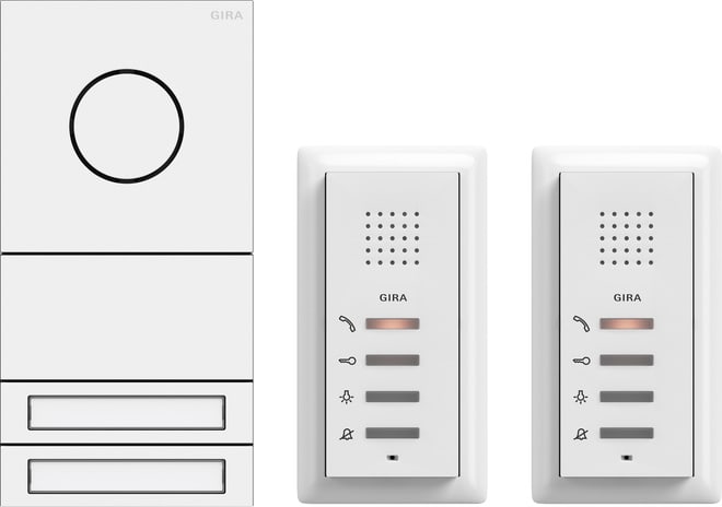 GIRA - ZFH-Paket Audio System 106 Verkehrsweiß(lack.)