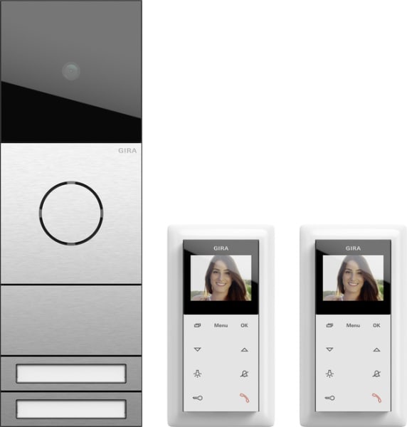 GIRA - ZFH-Paket Video System 106 Edelstahl