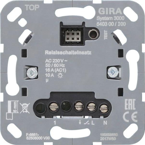 GIRA - S3000 Relaisschalteins. Einsatz