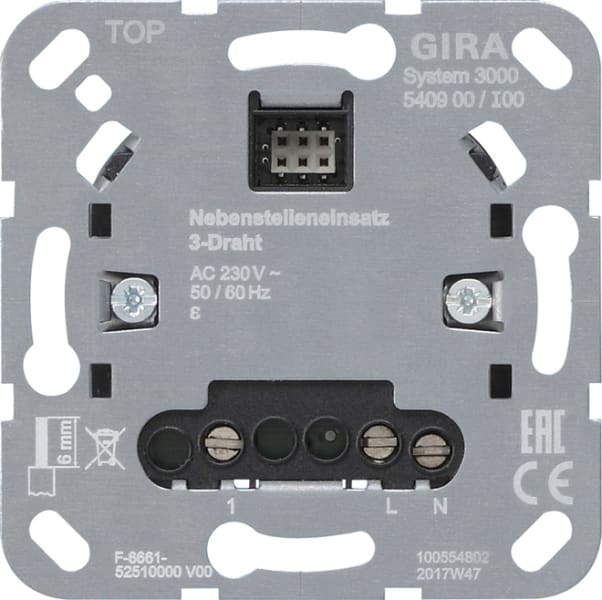 GIRA - S3000 Nebenst.eins. 3-Draht Einsatz