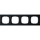 GIRA - Abdeckrahmen 4f Gira E2 Schwarz m