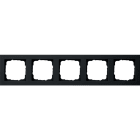 GIRA - Abdeckrahmen 5f Gira E2 Schwarz m