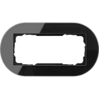 GIRA - Abdeckrahmen 2f o.M. Gira Studio G Schwarz
