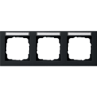 GIRA - Abdeckrahmen 3f waager. BSF Gira E2 Schwarz m