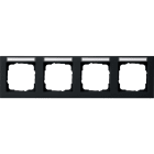 GIRA - Abdeckrahmen 4f waager. BSF Gira E2 Schwarz m