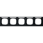 GIRA - Abdeckrahmen 5f waager. BSF Gira E2 Schwarz m