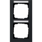 GIRA - Abdeckrahmen 2f senkr. BSF Gira E2 Schwarz m