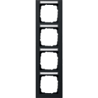 GIRA - Abdeckrahmen 4f senkr. BSF Gira E2 Schwarz m