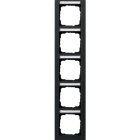GIRA - Abdeckrahmen 5f senkr. BSF Gira E2 Schwarz m