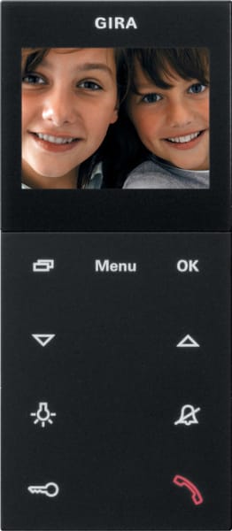 GIRA - Wohnungsstation Video AP Plus System 55 Schwarz m