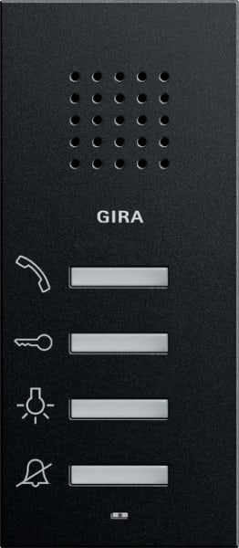 GIRA - Wohnungsstation AP System 55 Schwarz m