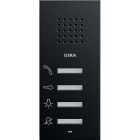 GIRA - Wohnungsstation AP System 55 Schwarz m