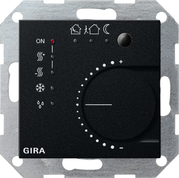 GIRA - KNX Stetigregler Tasterschnittstelle 4f System 55 Schwarz matt