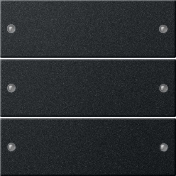 GIRA - Wippenset 3f System 55 Schwarz matt(lack.)
