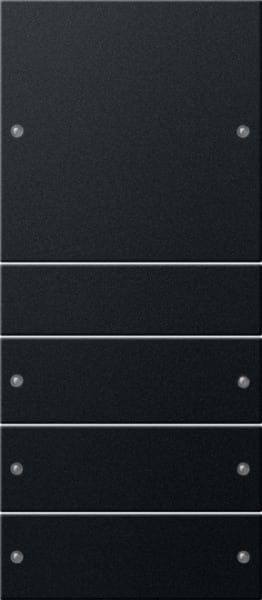 GIRA - Wippenset 4f (1+3) System 55 Schwarz matt(lack.)