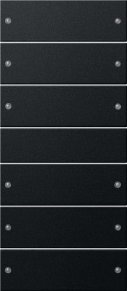 GIRA - Wippenset 6f (3+3) System 55 Schwarz matt(lack.)