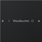 GIRA - Wippenset 1f beschr. System 55 Schwarz m(lack.)