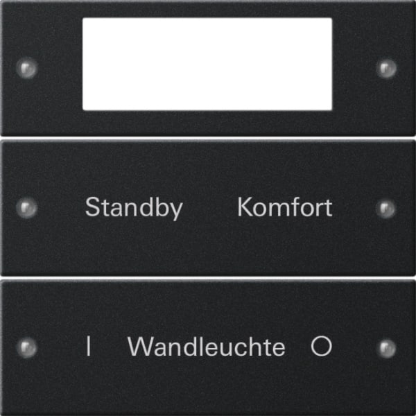 GIRA - Wippenset 2f Plus beschr. System 55 Schwarz m(lack.)