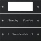 GIRA - Wippenset 2f Plus beschr. System 55 Schwarz m(lack.)