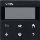 GIRA - S3000 Jal.- + Schaltuhr Display System 55 Schwarz m