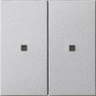 GIRA - Wippe 2f unbedruckt Kontrollf. System 55 F Alu