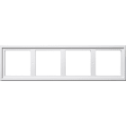 GIRA - Montageadapter 4f Gira E2 Reinweiß