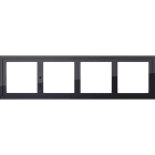 GIRA - Montageadapter 4f Gira E2 Schwarz