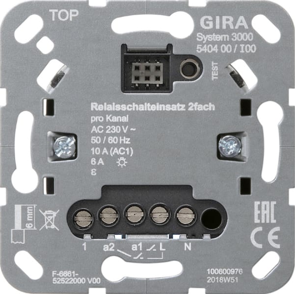 GIRA - S3000 Relaisschalteins. 2f Einsatz