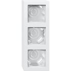 GIRA - AP-Gehäuse 3f + Rahmen Gira E2 Reinweiß