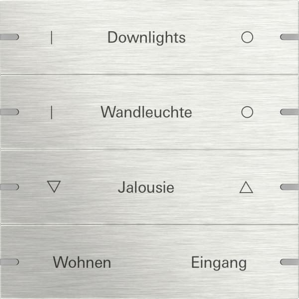 GIRA - Wippenset 4f individuell Tastsensor 4 TS4 Edelstahl