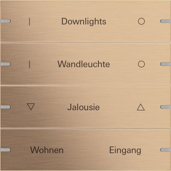 GIRA - Wippenset 4f individuell Tastsensor 4 TS4 Bronze