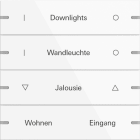 GIRA - Wippenset 4f individuell Tastsensor 4 TS4 Reinweiß(lack.)