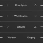 GIRA - Wippenset 4f individuell Tastsensor 4 TS4 Schwarz matt(lack.)