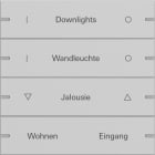 GIRA - Wippenset 4f individuell Tastsensor 4 TS4 Grau matt(lack.)