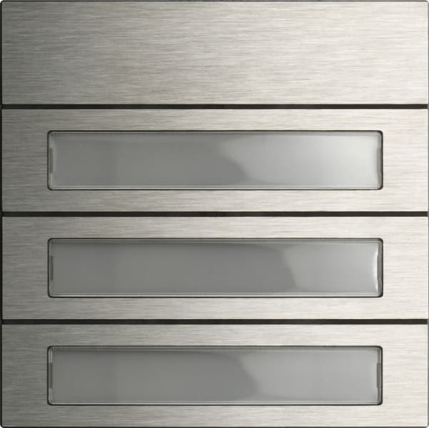 GIRA - Ruftastenmodul 3f System 106 Edelstahl V4A