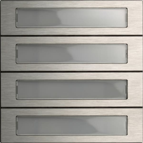 GIRA - Ruftastenmodul 4f System 106 Edelstahl V4A