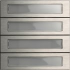 GIRA - Ruftastenmodul 4f System 106 Edelstahl V4A