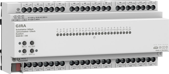 GIRA - Schaltaktor / Jalousieaktor 24f/12f 16 A REG Kmf KNX Secure