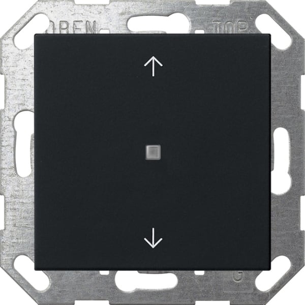 GIRA - KNX Taster Wippe 1f Pfeile System 55 Schwarz matt