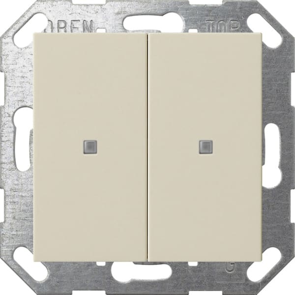 GIRA - KNX Taster Wippe 2f System 55 Cremeweiß
