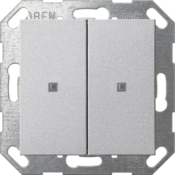 GIRA - KNX Taster Wippe 2f System 55 Farbe Alu