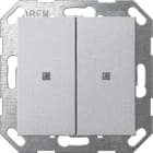 GIRA - KNX Taster Wippe 2f System 55 Farbe Alu