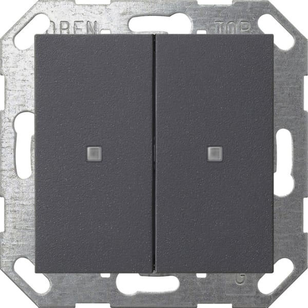 GIRA - KNX Taster Wippe 2f System 55 Anthrazit