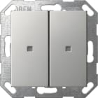 GIRA - KNX Taster Wippe 2f System 55 Edelstahl