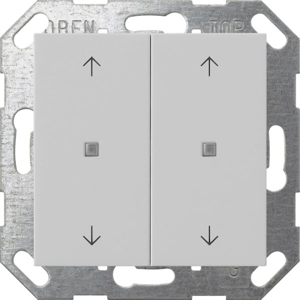 GIRA - KNX Taster Wippe 2f Pfeile System 55 Grau matt