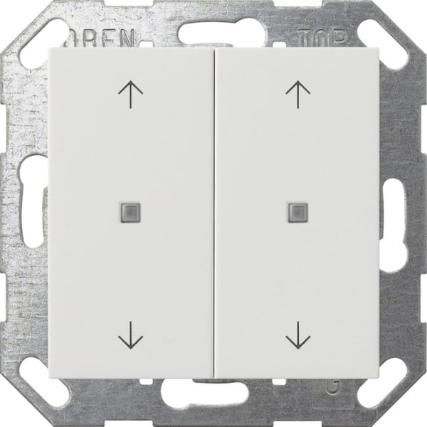 GIRA - KNX Taster Wippe 2f Pfeile System 55 Reinweiß
