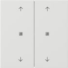GIRA - KNX Taster Wippe 2f Pfeile Flächenschalter Reinweiß