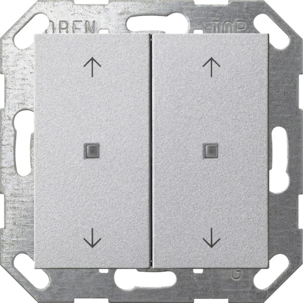 GIRA - KNX Taster Wippe 2f Pfeile System 55 Farbe Alu